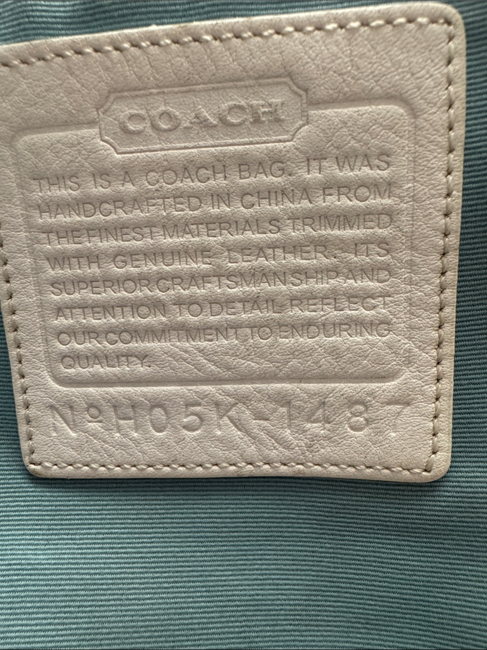 Coach Brown Signature Canvas Shoulder Bag with Tan and Cream Leather Accents - Picture 15 of 17